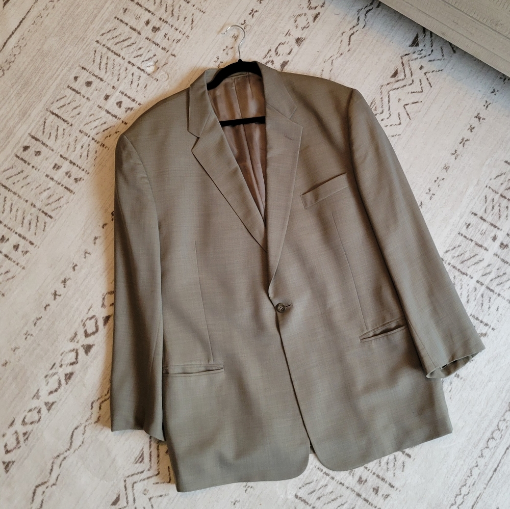 Jhane Barnes Mens Suit Jacket Blazer Sport Coat Vintage Formal Wedding Travel